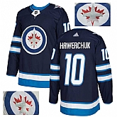 Jets 10 Dale Hawerchuk Navy With Special Glittery Logo Adidas Jersey,baseball caps,new era cap wholesale,wholesale hats